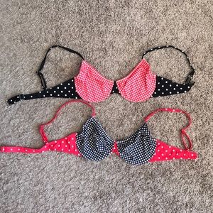 ❤️♥️ BOTH Venus padless bathing suit tops 🖤💙